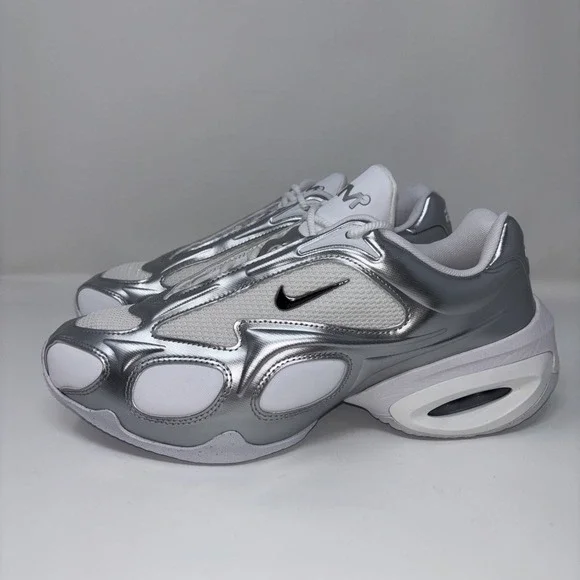 Nike Air Max Muse White Metallic Silver Sneaker FV1920-100 Women's Size 10