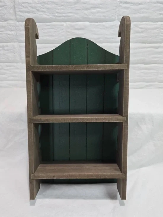 New Target Bullseye Green Wooden Sleigh Holiday Display Decor Wall Shelf 14”-