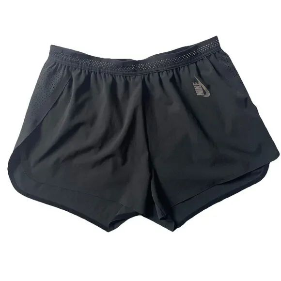 Nike Lab Shorts  Womens M Black Running Athletic Workout Training AA0087 Vents