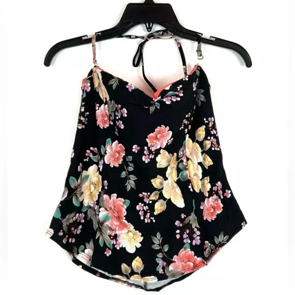 Becca Women’s Floral Tankini Top Size Large