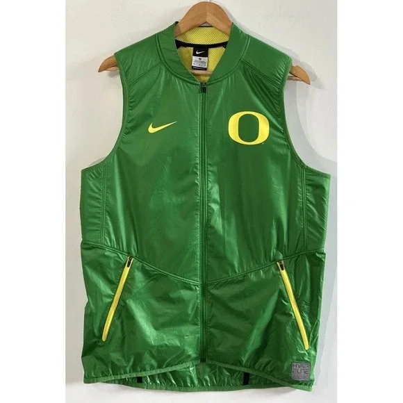 Mens Oregon Ducks Nike Hyper Elite Team Issue‎ NCAA Full Zip Vest Jacket Med EC
