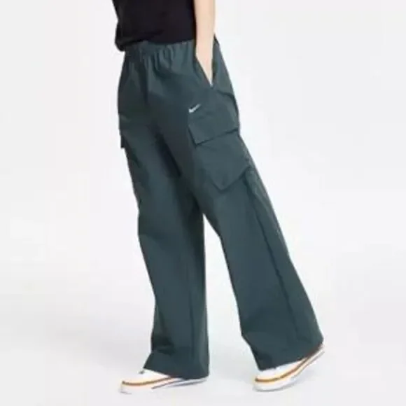 Nike Sportswear Everything Wovens Mid-Rise Cargo Pants Green XS NEW