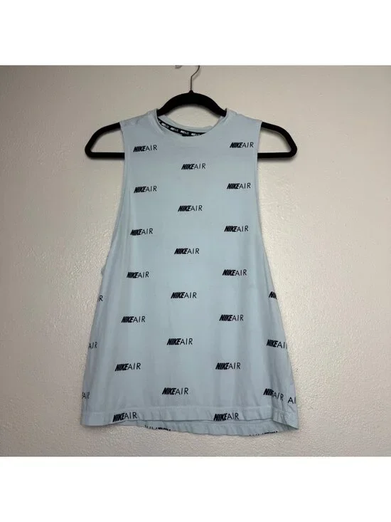 Nike Air Womens Sleeveless Tank Top Light Blue Size Small