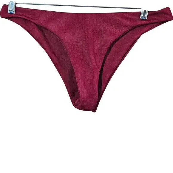 Red Swimwear Bikini Bottom Size 10