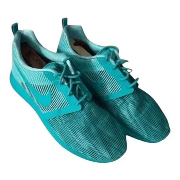 Nike Roshe One Flight Weight GS 705486-302 HYPER TURQ/CLEAR JADE Sneakers 7Y