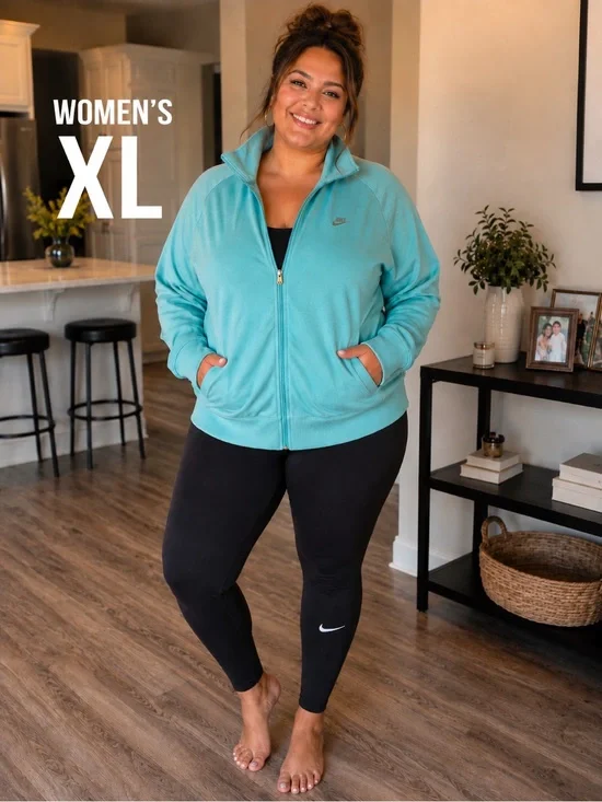 Nike women’s XL Teal Full-Zip Jacket