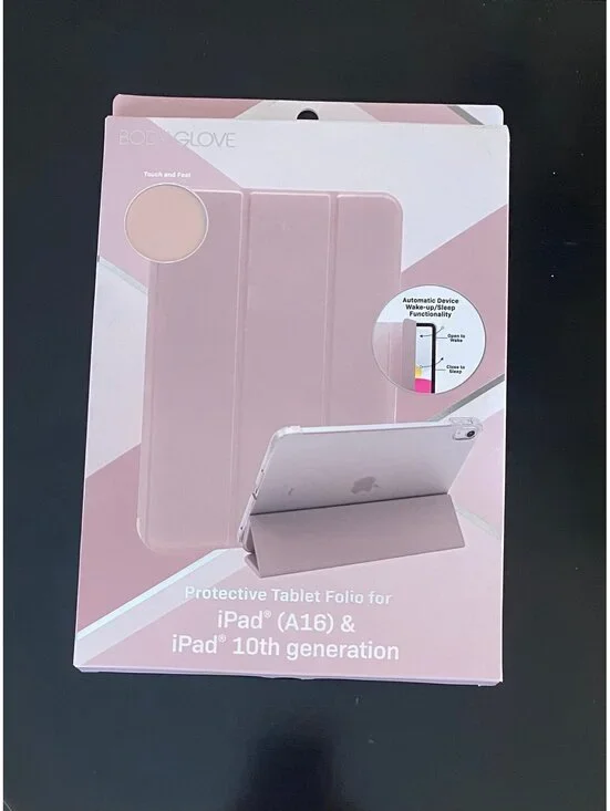 Body Glove Protective Tablet Folio Case for iPad A16/iPad 10th Gen Rose Gold