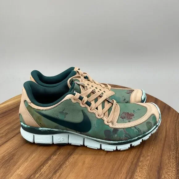 Nike Free 5.0 Liberty Shoes Womens Size 9.5 Floral Green London Liberty Sneakers
