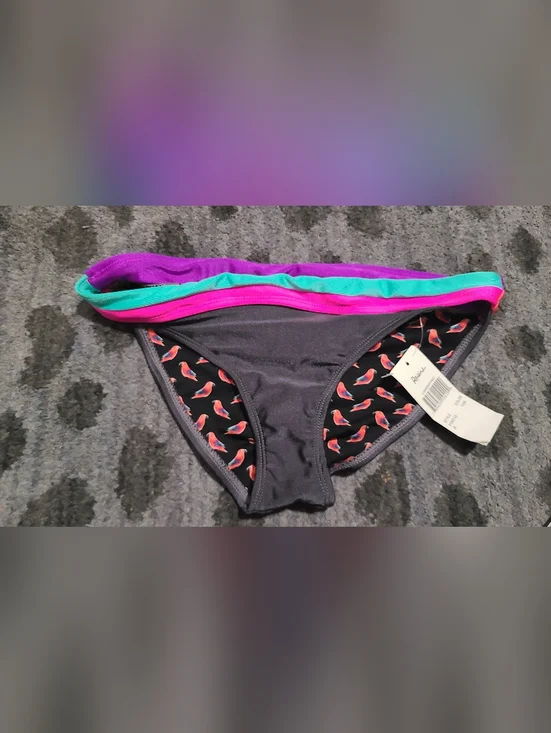 NWT Raisins Ruched Bikini Bottoms sz S