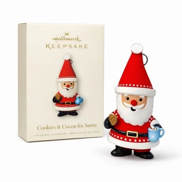 Hallmark 2008 Cookies & Cocoa for Santa Keepsake Christmas Ornament w Box