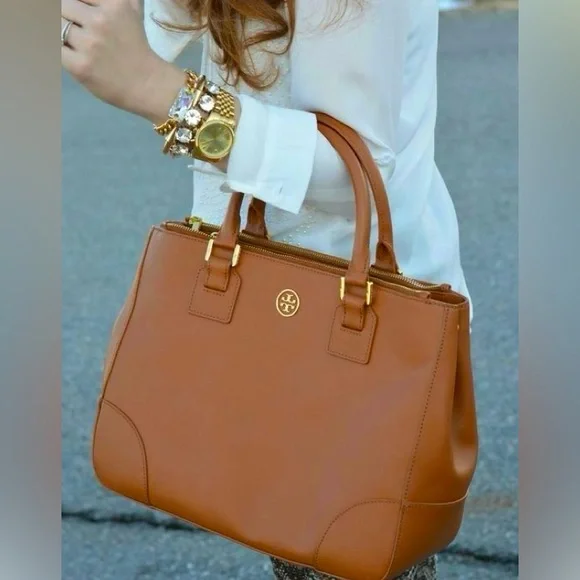 Tory Burch Robinson Double Zip tote