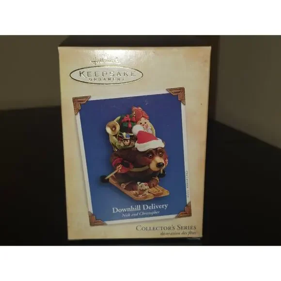 GENUINE 2004 Hallmark Keepsake Ornament Downhill Delivery 1st‎ in the Series NIB
