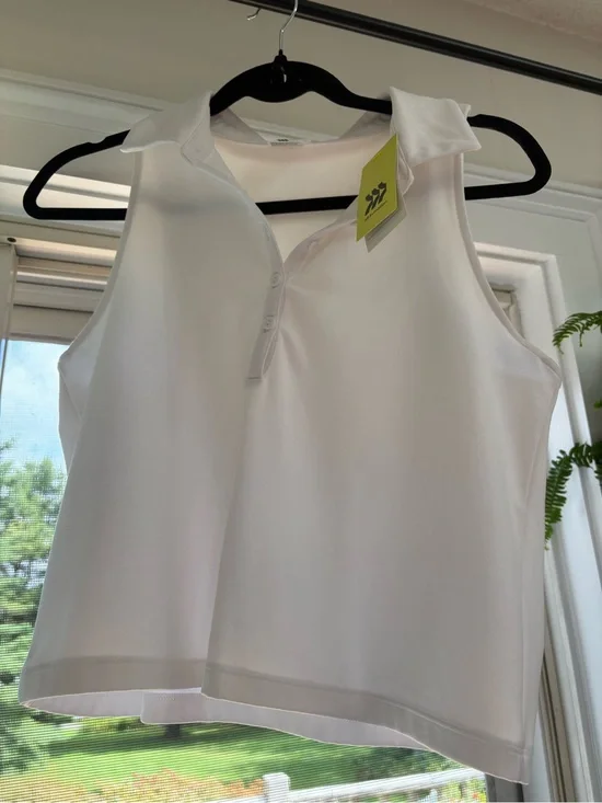 Polo cropped tank top