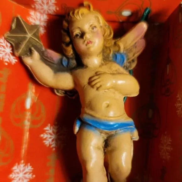 Vintage Musical Cherub Angel Ornaments Set of 17 Baroque Style