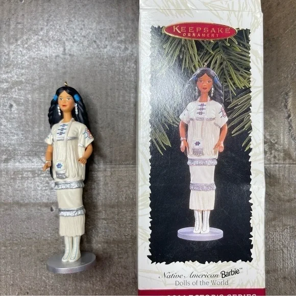 Hallmark Keepsake Ornament Native American Barbie Dolls of the World