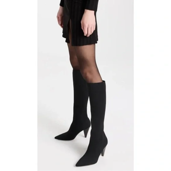Tory Burch Engineered Knit Over the Knee Boots