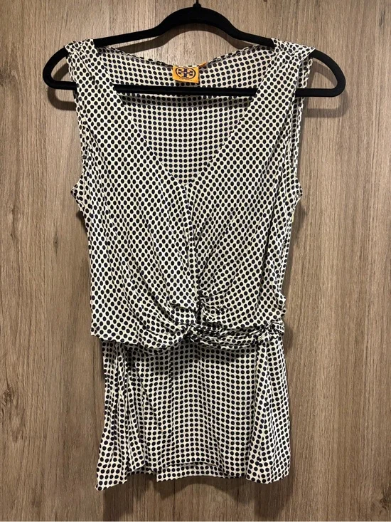 Tory Burch Polka Dot Silk Blouse Top