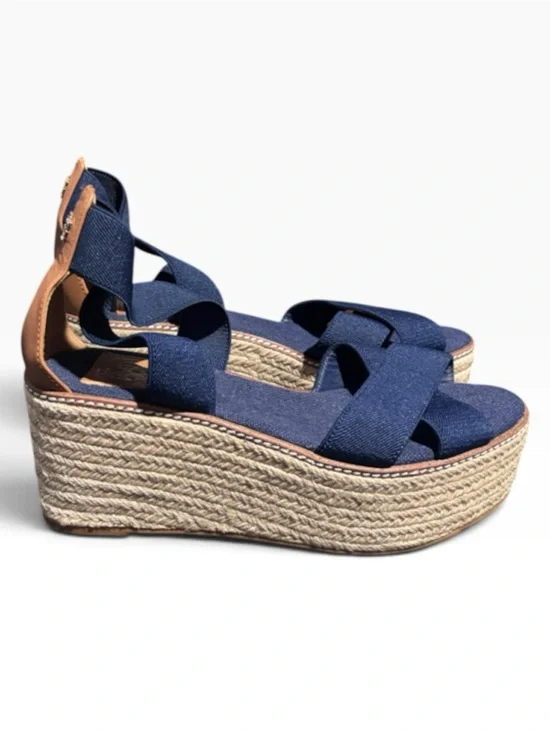 Tory Burch Frieda Espadrille Platform Wedge Sandals
