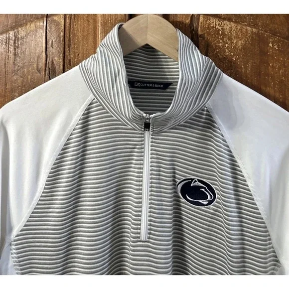 Women's Cutter‎ & Buck Penn State 1/4 Zip Pullover Sz Large NO Flaws