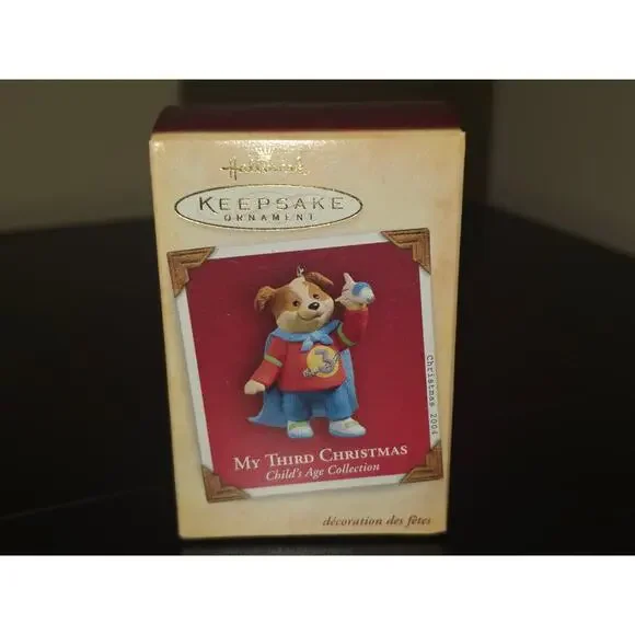 Hallmark Keepsake Ornament My Third Christmas 2004 Child's Age‎ Collection Dog