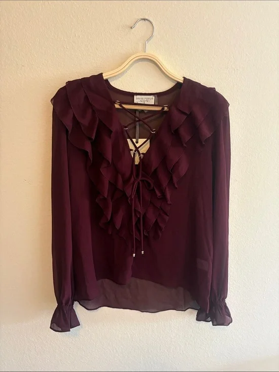 Dress Forum Ruffle Chiffon Blouse