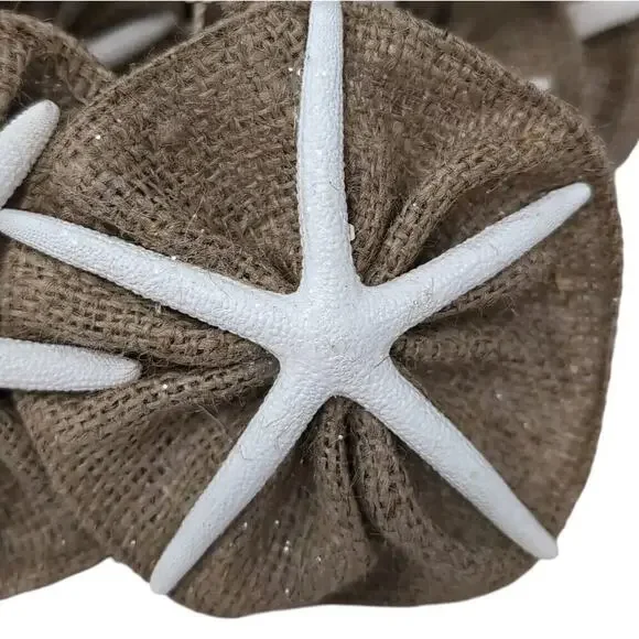 Christmas Starfish 6 foot Garland Holiday Coastal Collection Cottagecore NEW NWT