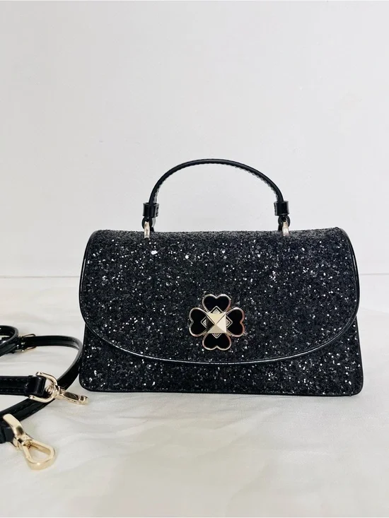 Kate Spade New York Odette Mini Glitter top handle crossbody bag purse
