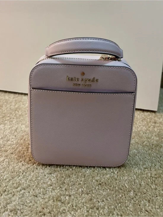 kate spade Lilac Mini Top-Handle Box Bag/ Crossbody