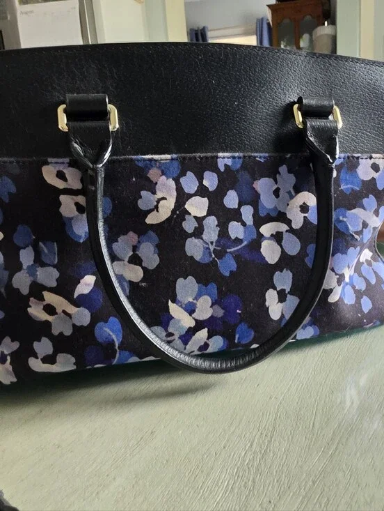 Kate SPADE Floral Navy and Black Women's Tote Bag