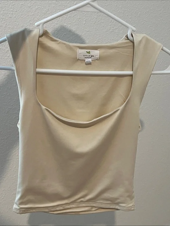 Small Cream Tank Blouse