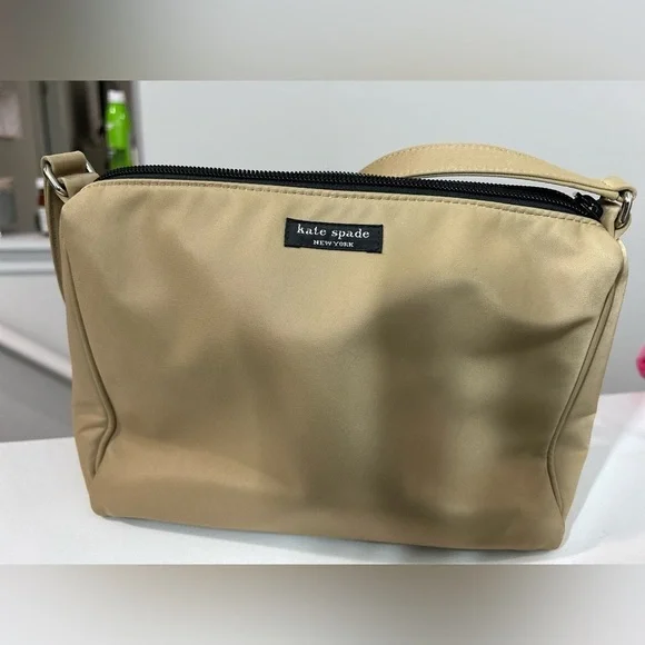 Kate Spade Vintage Beige‎ Nylon Shoulder Bag