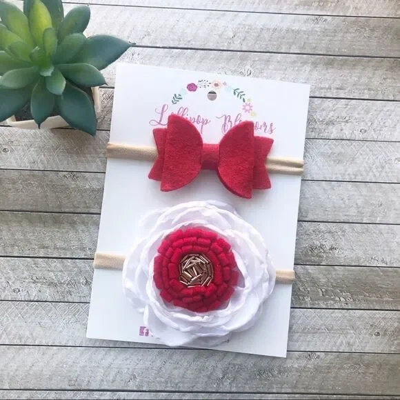 Set of Christmas Baby Headbands