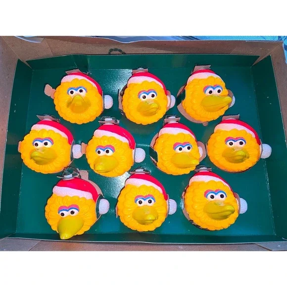 Sesame Street Big Bird Christmas Tree Lights 10 Novelty Bulbs‎ Kurt S Adler