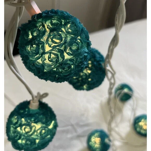 Set of 2) 20 String  Light Turquoise For Decorative Purposes