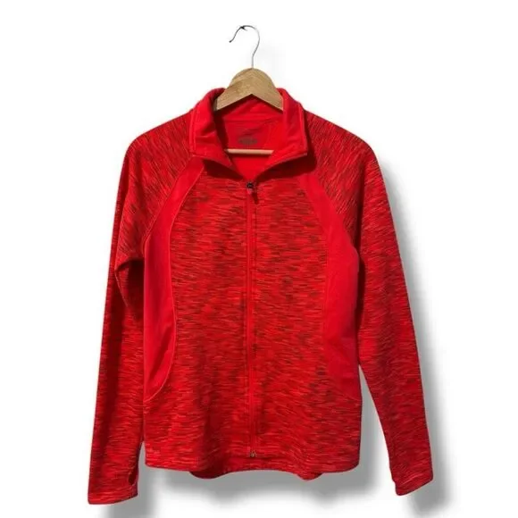 Tek Gear Women's Neon Red Athletic Running Jacket Size M