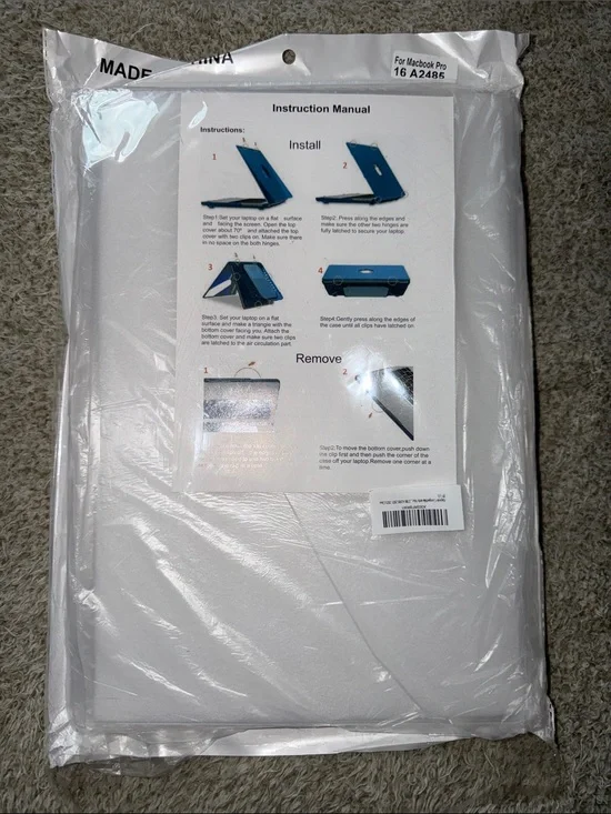 Blue Tablet Stand Case Cover for MacBook Pro 16