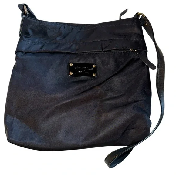 Kate Spade Great Preowned Condition- Black Nylon Crossbody