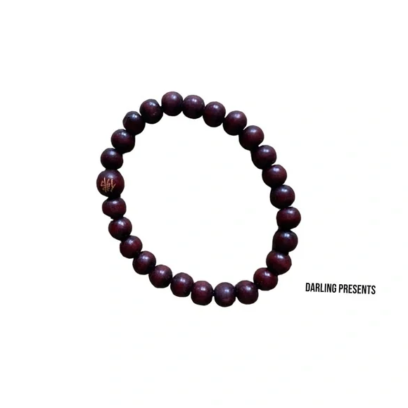 Beaded Stretch Bracelet Unisex Color Brown Size OS