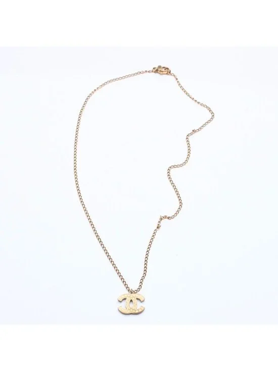 Chanel Necklace CC Logo 03 Gold