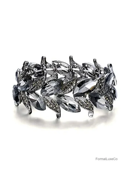 Bridal Stretch Bracelet for Women Wedding Prom Crystal