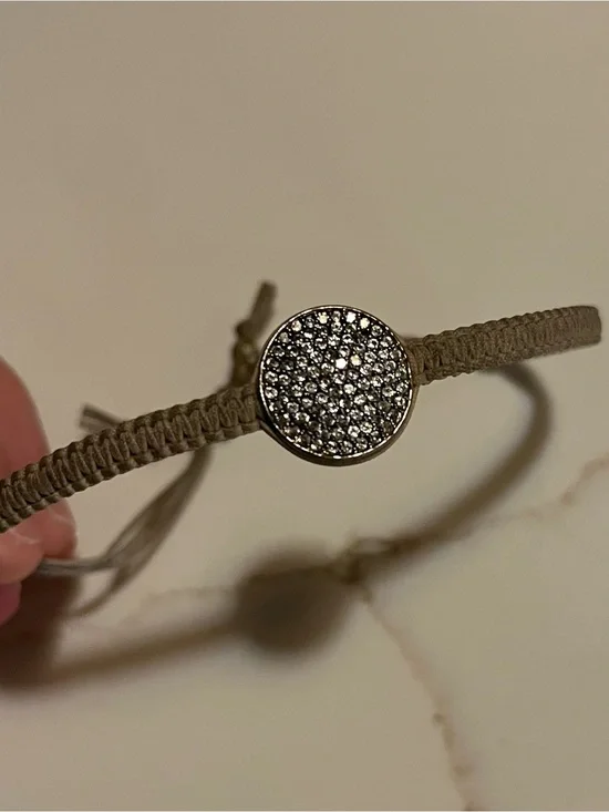 Tai grey and gold crystal bracelet