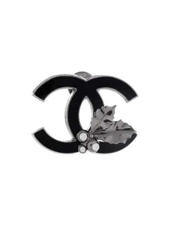 Chanel Cc Holly Pin Brooch Metal With #249219C77B