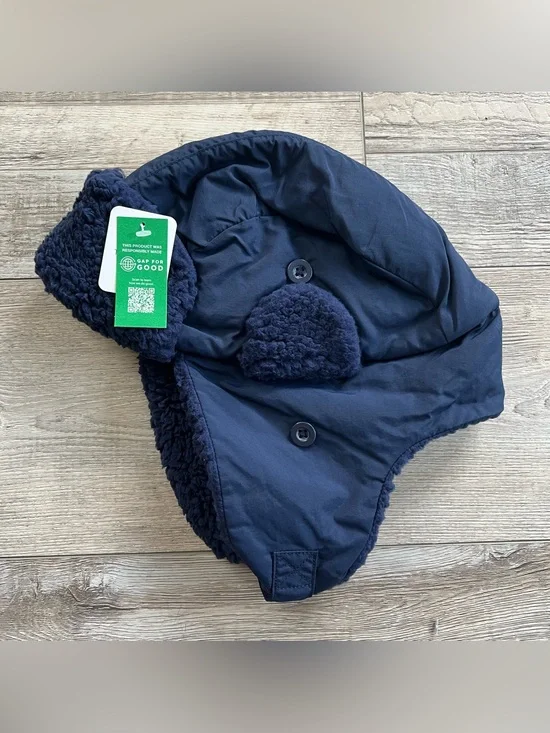 NWT Gap Boy’s Navy Blue Trapper Hat Size M/L