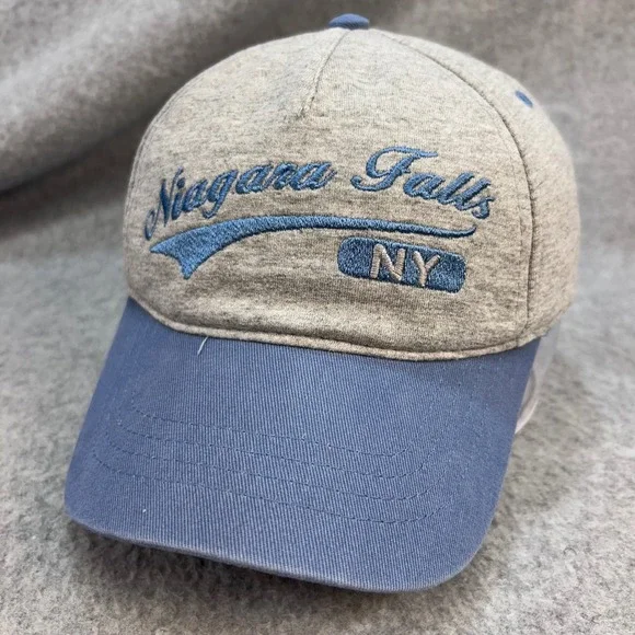 Niagara Falls NY Child Gray Blue Delaware North Souvenir Baseball Hat OSFM