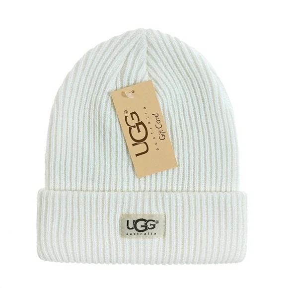 UGG Kids‎ Ivory Ribbed Beanie
