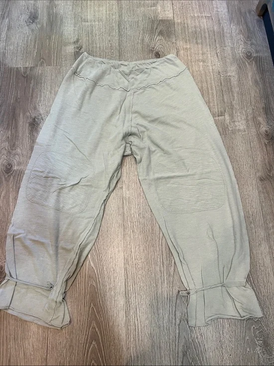 Free People intimately organic cotton pull on loose Pants in Sage/Mint M
