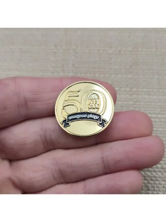 AYSO 50th Anniversary Everyone Plays Enamel Pin | Soccer Milestone Badge A8517