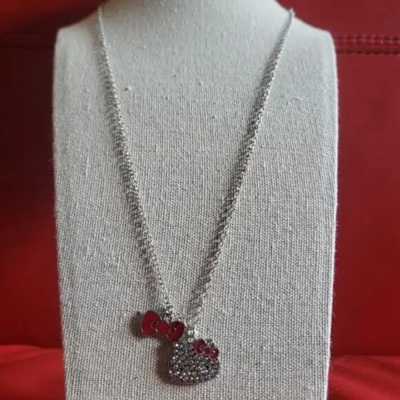 Hello Kitty necklace‎ rhinestone