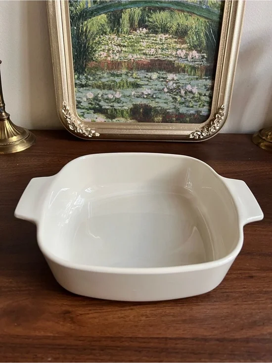 Vintage Corning Ware A-1-B Plain White 1 Liter Casserole Dish without Lid