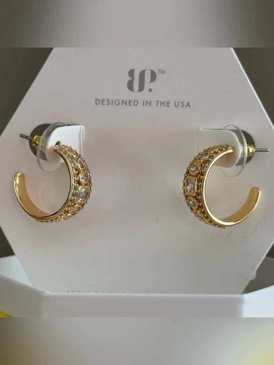 Bomb Party OG Earrings “The Vibe Hoop” Brand New! #79